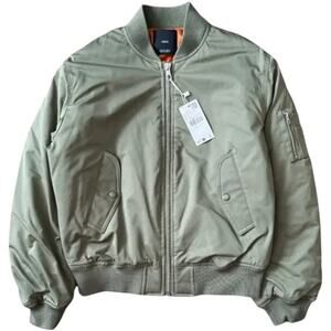 Mango Olive Bomber Jacket